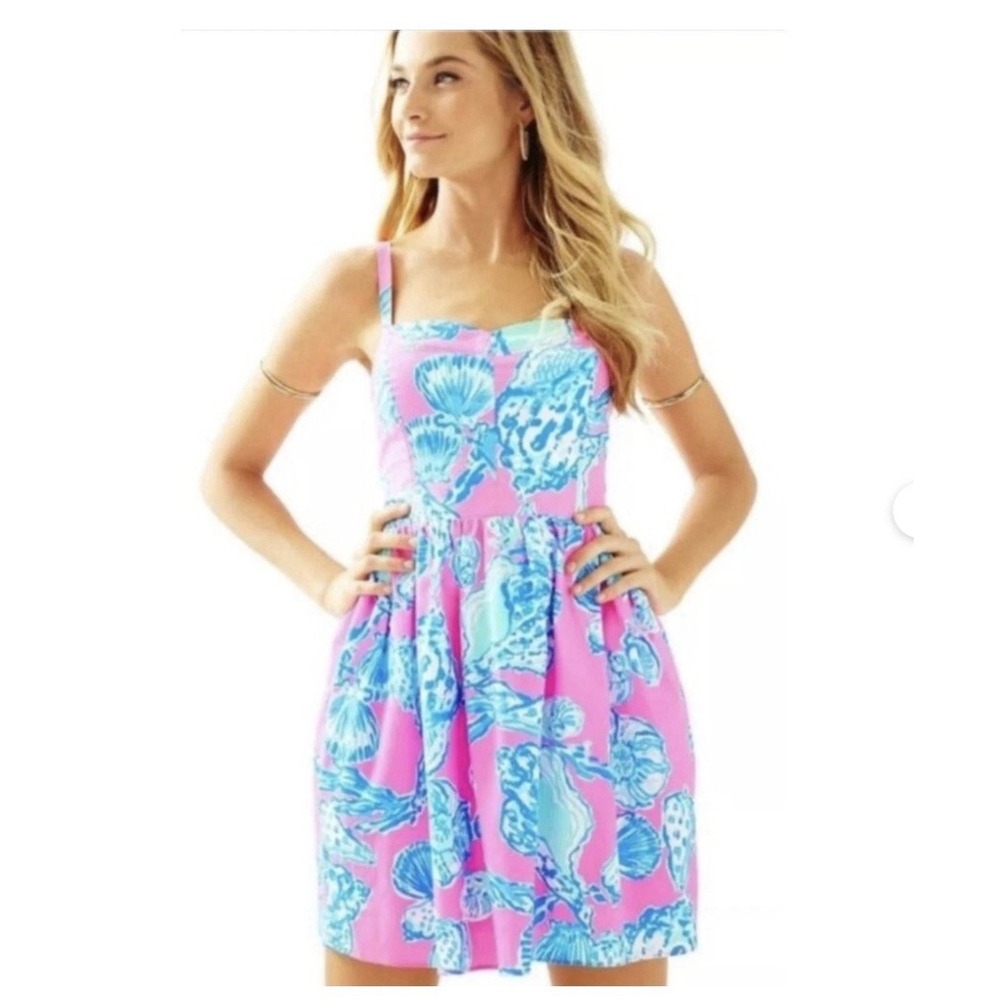 Lilly Pulitzer Ardleigh Dress in the Pink Pout Barefoot Princess Pockets‎ Size 4